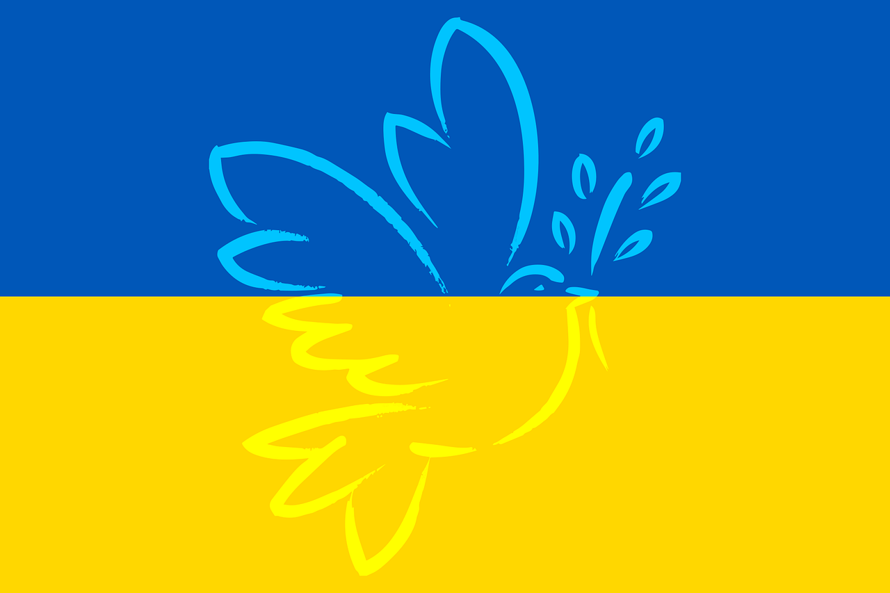 GC Ukraine Unterstützung Spende durch Frieden Aufkleber