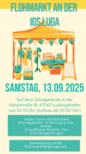 Read more about the article Flohmarkt am 13.09.2025